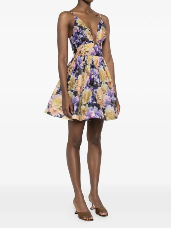 26SS 짐머만 미디 원피스 4398DS261NVDH BLUE - ZIMMERMANN