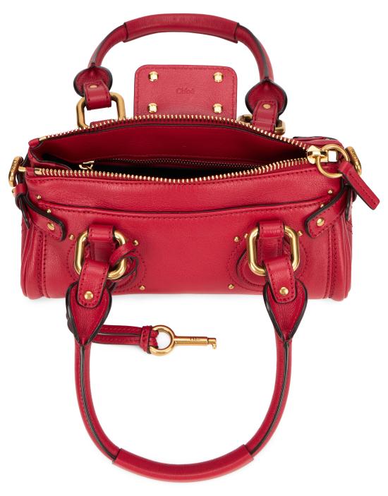 26SS 끌로에 스몰 그레인드 레더 패딩턴 백 CH26SS805P75632 RED - CHLOE