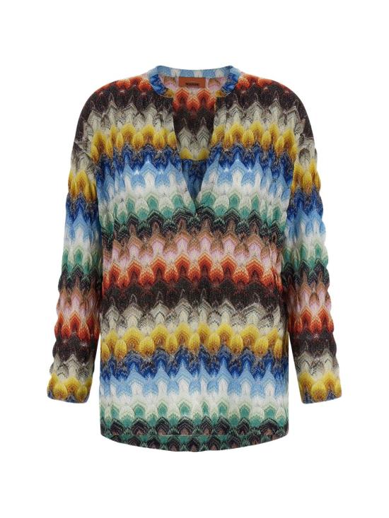 26SS 미소니 블라우스 DS26SJ01BR015JSMSNV MULTICOLOUR