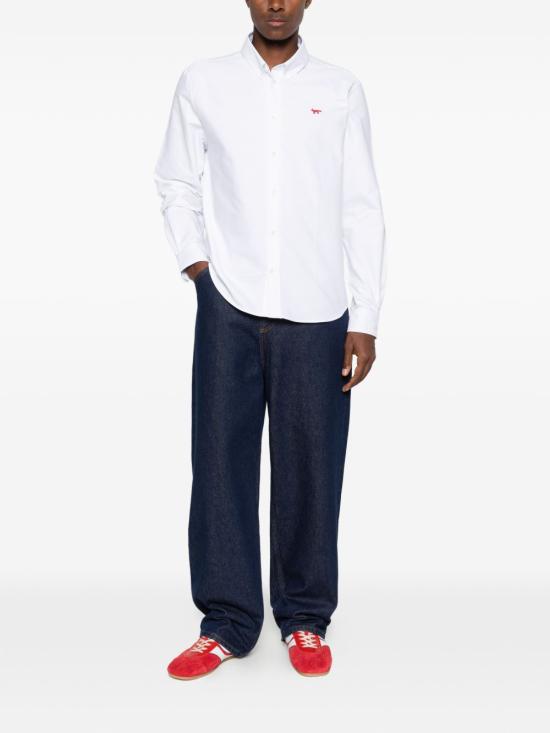 26SS 메종키츠네 긴팔 셔츠 QM00426WC5062P100 WHITE - MAISON KITSUNE