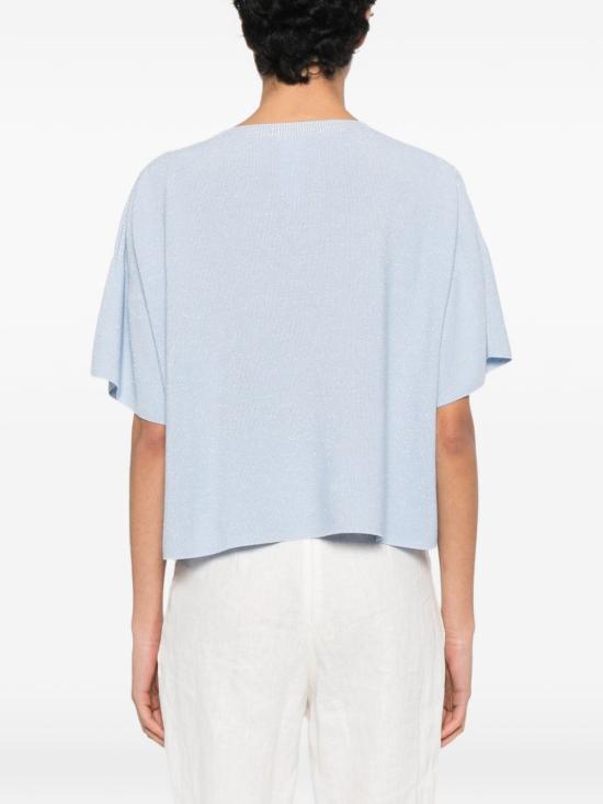 26SS 파비아나 필리피 반팔 티셔츠 MAD276F485M2205156 CLEAR BLUE - FABIANA FILIPPI