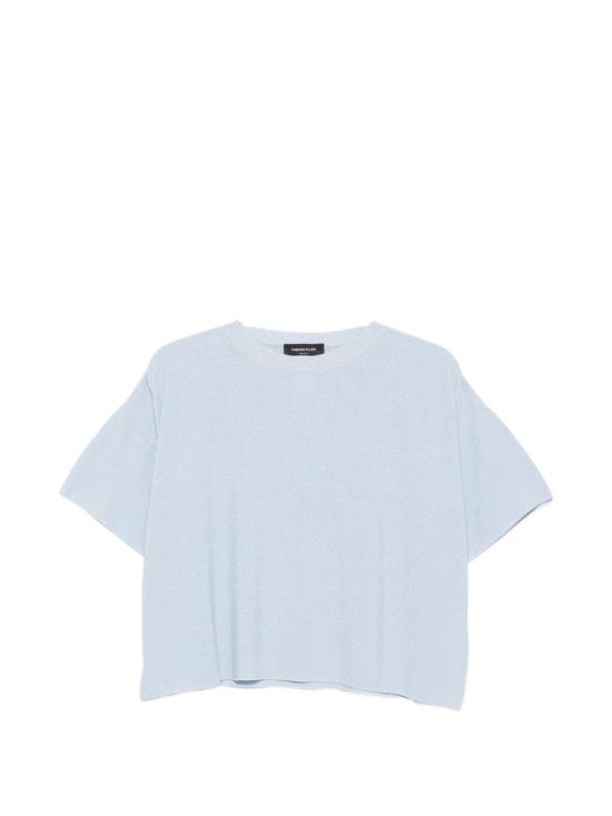 26SS 파비아나 필리피 반팔 티셔츠 MAD276F485M2205156 CLEAR BLUE