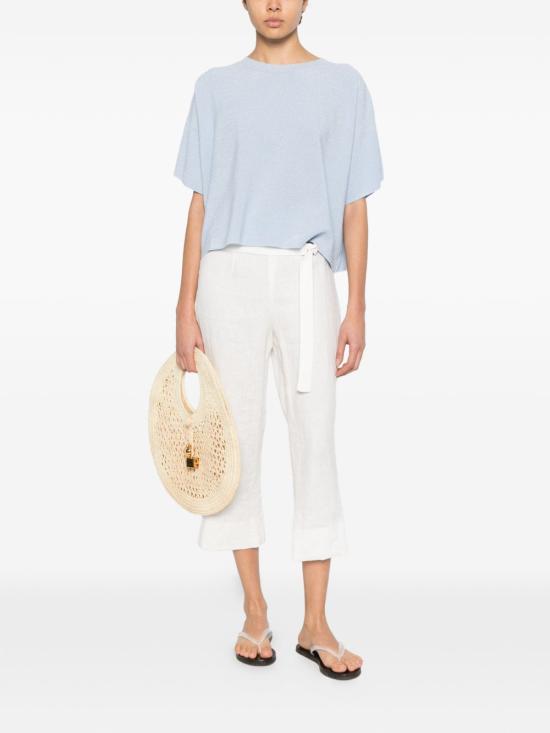 26SS 파비아나 필리피 반팔 티셔츠 MAD276F485M2205156 CLEAR BLUE - FABIANA FILIPPI