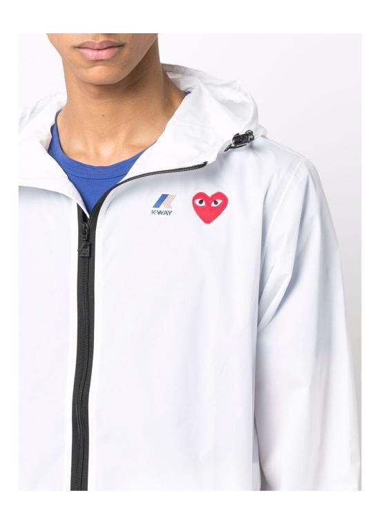 26SS 꼼데가르송 X 까웨 윈드 레인 자켓 AZJ501051 WHITE - COMME DES GARCONS