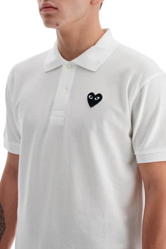 26SS 꼼데가르송 폴로 티셔츠 AXT066051 WHITE - COMME DES GARCONS