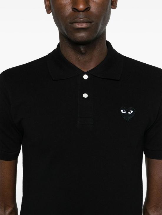 26SS 꼼데가르송 폴로 티셔츠 AXT066051 BLACK - COMME DES GARCONS