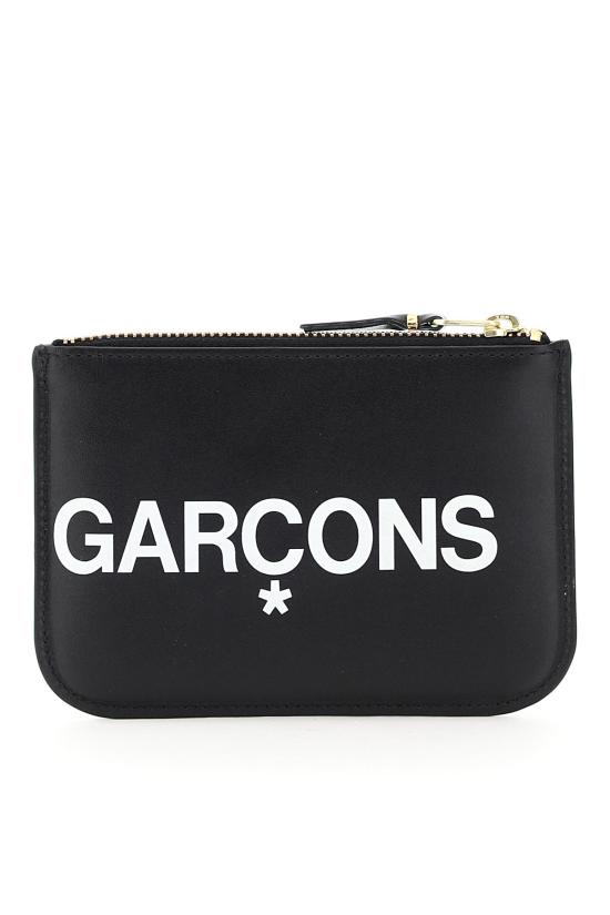 26SS 꼼데가르송 휴즈 로고 파우치 지갑 SA8100HL BLACK - COMME DES GARCONS