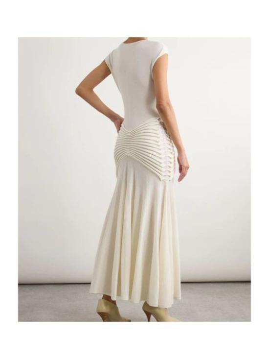 26SS 알라이아 미디 원피스 AA9R2899K162C054 CRUDO - ALAIA