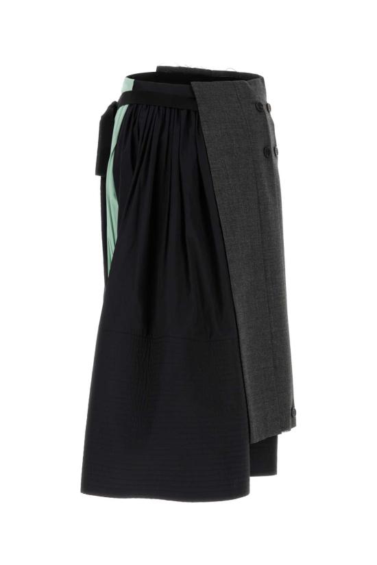 26SS 프라다 미디 스커트 P164IRSOOO19Q3 F0480 MULTICOLOURED - PRADA