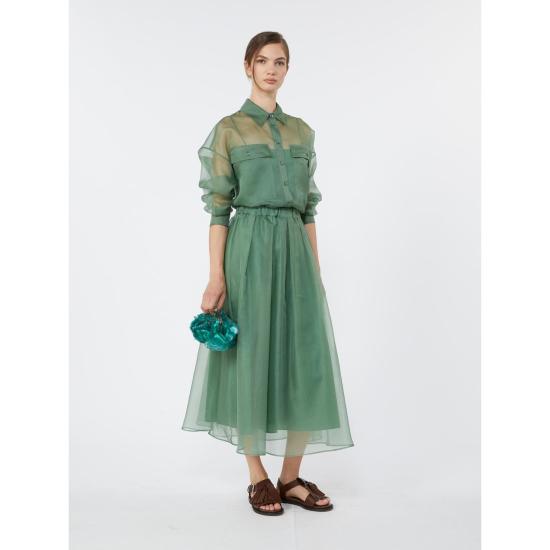 26SS 위켄드막스마라 반팔 티셔츠 2615261012600063 GREEN - WEEKEND MAX MARA