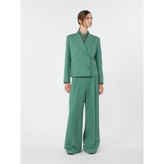 26SS 위켄드막스마라 스트레이트 팬츠 2615131092600007 GREEN - WEEKEND MAX MARA