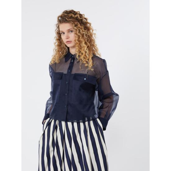 26SS 위켄드막스마라 블라우스 2615261012600004 NAVY - WEEKEND MAX MARA
