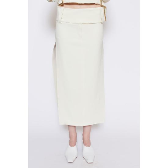 26SS 막스마라 스포츠막스 롱 스커트 2612101063600006 VANILLA