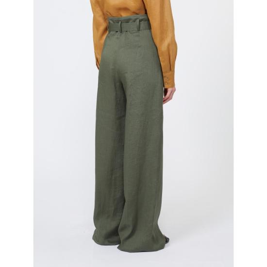 26SS 막스마라 스튜디오 스트레이트 팬츠 2616131092600037 KHAKI - MAX MARA STUDIO