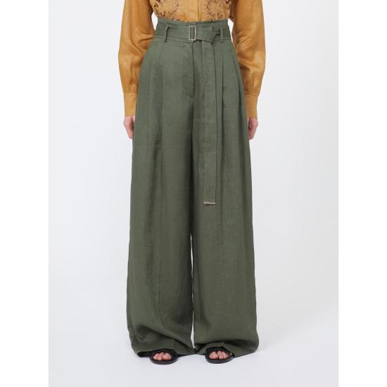 26SS 막스마라 스튜디오 스트레이트 팬츠 2616131092600037 KHAKI