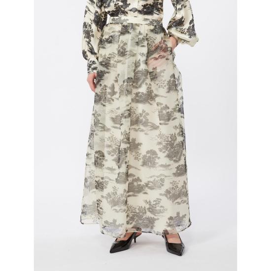 26SS 막스마라 스튜디오 롱 스커트 2616101034600002 BLACK