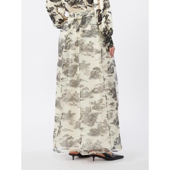 26SS 막스마라 스튜디오 롱 스커트 2616101034600002 BLACK - MAX MARA STUDIO