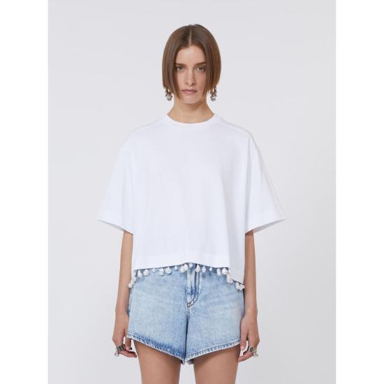 26SS 막스마라 스포츠막스 반팔 티셔츠 2612941032600001 WHITE