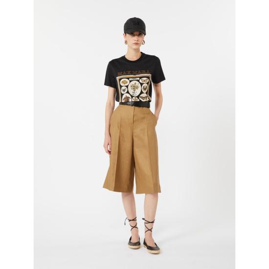 26SS 막스마라 반팔 티셔츠 2611941062670018 BLACK - MAX MARA