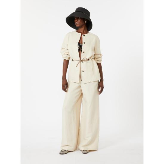 26SS 막스마라 스트레이트 팬츠 2611131122600010 BEIGE - MAX MARA