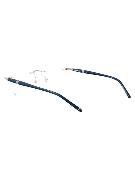 25FW 몽블랑 안경 MB0346O 002 SILVER BLUE TRANSPARENT - MONTBLANC
