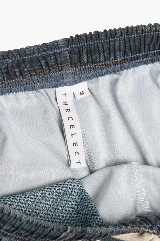  더 셀렉트 데님 숏팬츠 셀렉트 덤 프린트 데님 반바지 블랙 - THE CELECT