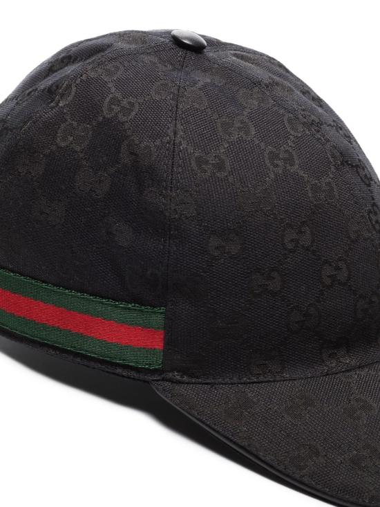  구찌 웹 디테일 GG 캔버스 베이스볼 캡 200035KQWBG 1060 black - GUCCI