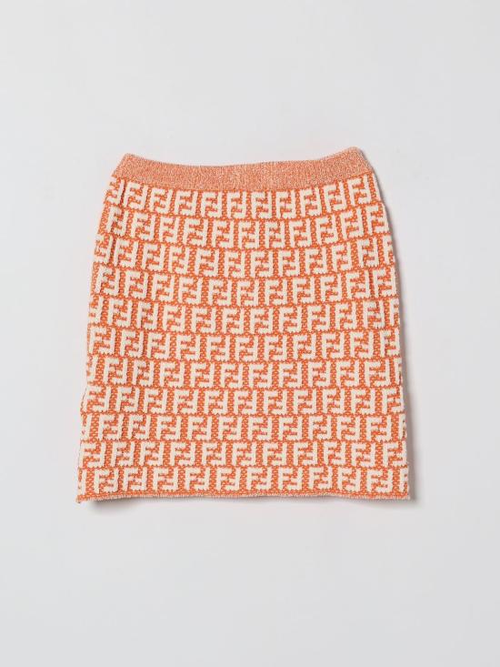 26SS [키즈] 펜디 스커트 JFG240AVW7 F1JYS Orange - FENDI