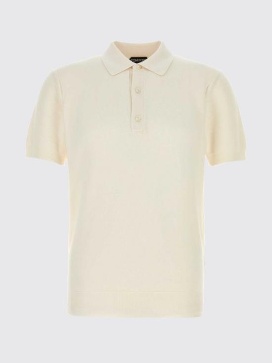 26SS 톰포드 폴로 티셔츠 KPS033YMS142 WAB White - TOMFORD