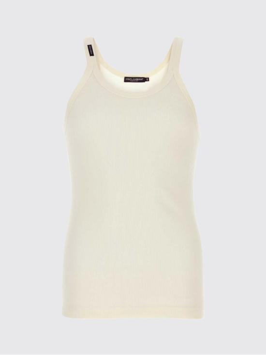 26SS 돌체앤가바나 민소매 티셔츠 G8SY5TFU7AV W0001 White - DOLCE & GABBANA