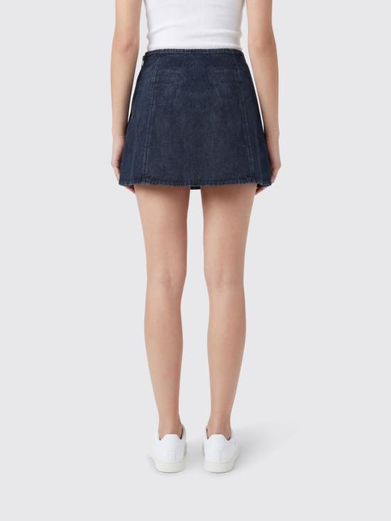 26SS 디젤 프린스 오브 웨일 데님 미니 스커트 A21691007CV 01 Gnawed Blue - DIESEL