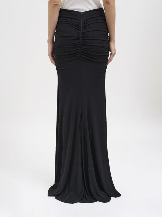 26SS 엘리자베타프랜치 롱 스커트 GO16263E2 110 Black - ELISABETTA FRANCHI