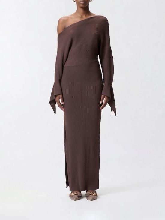 26SS 핑코 롱 원피스 106313A347 L78 Brown