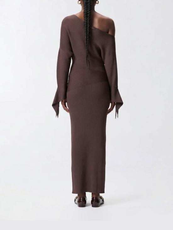 26SS 핑코 롱 원피스 106313A347 L78 Brown - PINKO