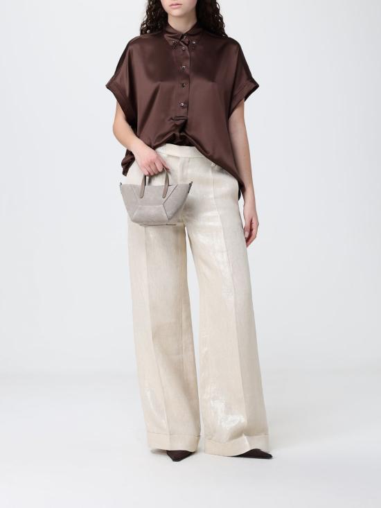 26SS 브루넬로 쿠치넬리 스웨이드 BC Duo 미니 백 MBDLD2675 C5859 Ice - BRUNELLO CUCINELLI