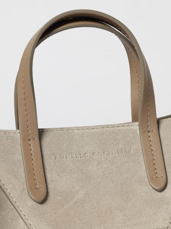 26SS 브루넬로 쿠치넬리 스웨이드 BC Duo 미니 백 MBDLD2675 C5859 Ice - BRUNELLO CUCINELLI