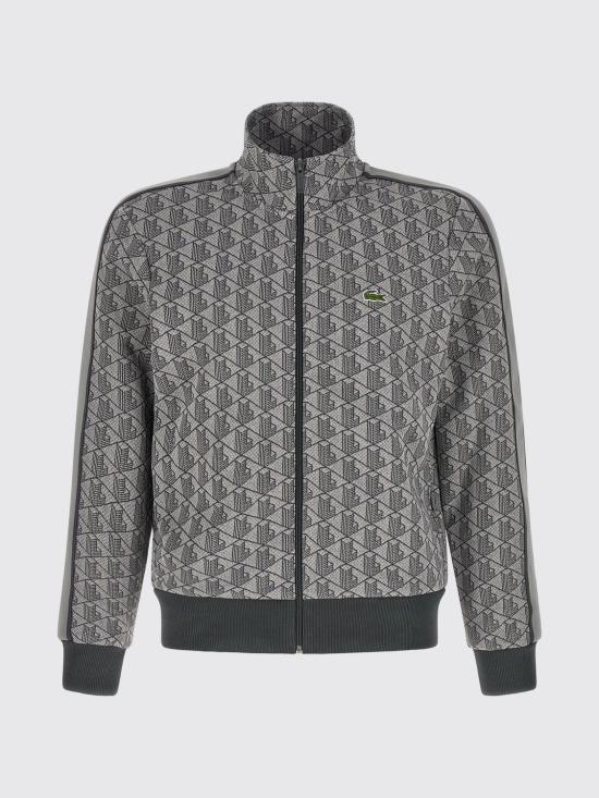 26SS 라코스테 모노그램 집업 스웨트셔츠 SH1368 41I Grey - LACOSTE