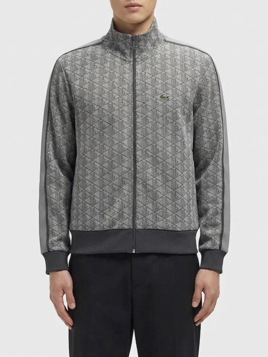 26SS 라코스테 모노그램 집업 스웨트셔츠 SH1368 41I Grey