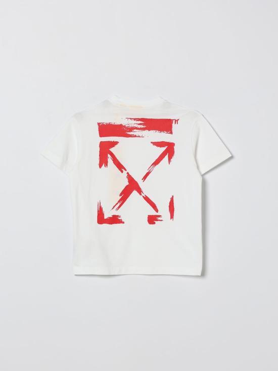 26SS [키즈] 오프화이트 티셔츠 OBAA002S26JER006 110 White - OFF WHITE