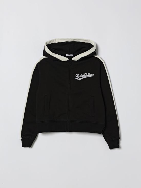 26SS [키즈] 돌체앤가바나 자켓 L5JWCVG7PWH N0000 Black