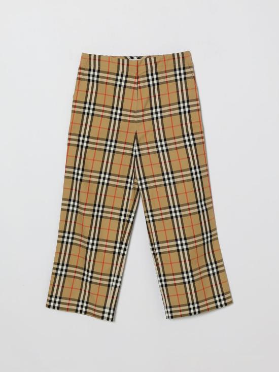 26SS [키즈] 버버리 스트레이트 팬츠 8117138 B9368 Brown