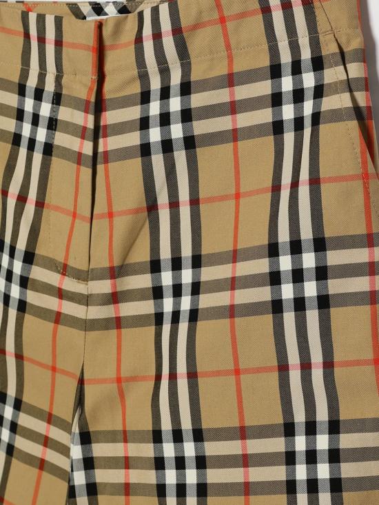 26SS [키즈] 버버리 스트레이트 팬츠 8117138 B9368 Brown - BURBERRY