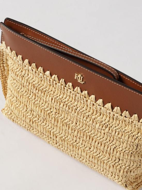 26SS 랄프 로렌 클러치/파우치 432P10519 001 Natural - RALPH LAUREN