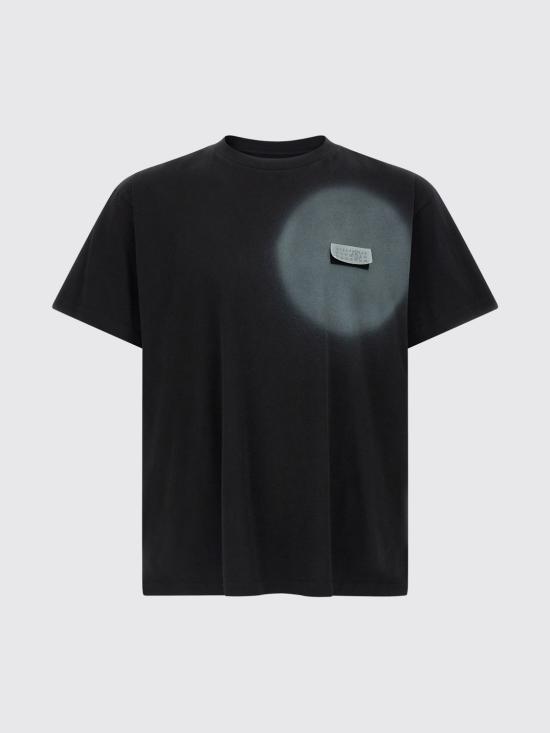 26SS MM6 메종마르지엘라 스프레이 페인트 티셔츠 SH0GC0067M20048 900 Black - MM6 MAISON MARGIELA