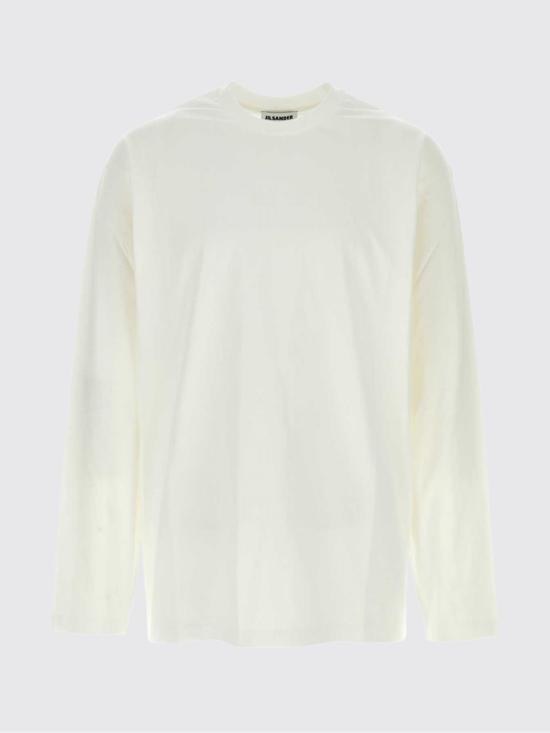 26SS 질샌더 긴팔 티셔츠 J21GC0196J20360 101 Milk - JIL SANDER