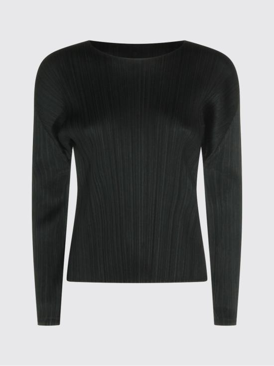 26SS 플리츠플리즈 긴팔 티셔츠 PP66JK121 15 Black - PLEATS PLEASE