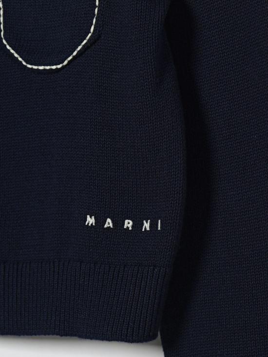 26SS [키즈] 마르니 가디건 M01735M00X8 0M860 Blue - MARNI