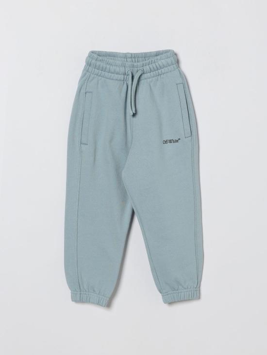 26SS [키즈] 오프화이트 트레이닝/조거 팬츠 OBCH001S26FLE005 451 Blue