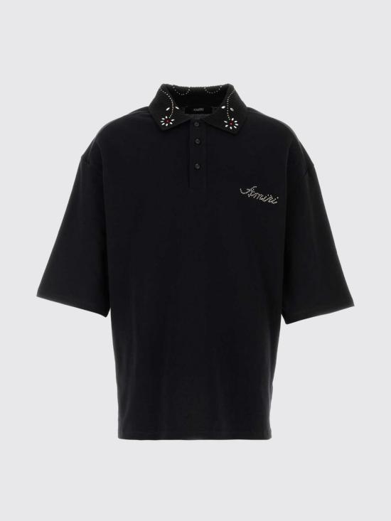 26SS 아미리 폴로 티셔츠 AMTOJR1040 001 Black - AMIRI