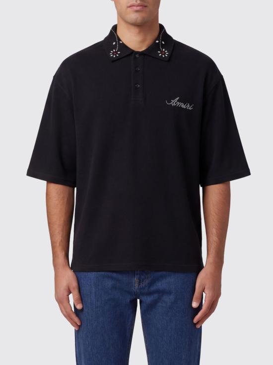 26SS 아미리 폴로 티셔츠 AMTOJR1040 001 Black